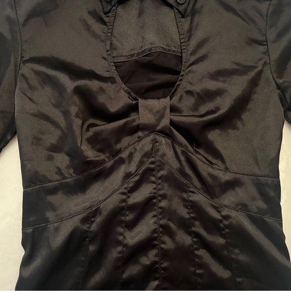 Foxy Jeans black satin blouse - Picture 3 of 11